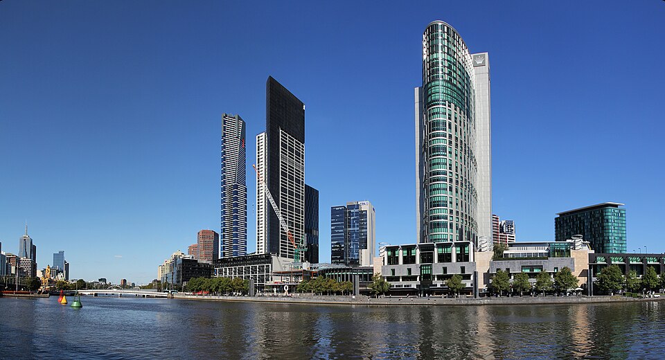 The Southbank riverside near the Crown complex